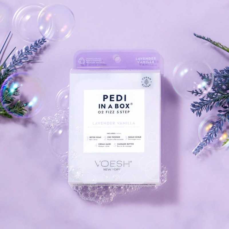 Pedi in a Box O2 Fizz Lavender Vanilla – Pedicura Relajante y Detox