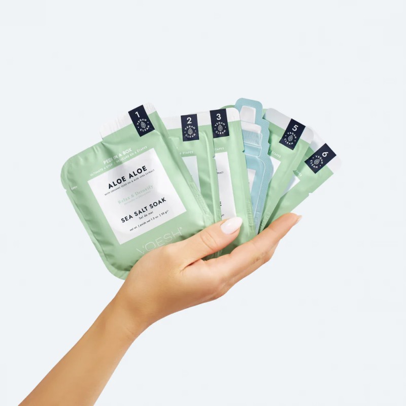 Pedi in a Box Ultimate 6 Step Aloe Aloe – Pedicura Hidratante con Aloe