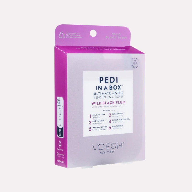 Pedi in a Box Ultimate 6 Step Wild Black Plum – Pedicura Reafirmante