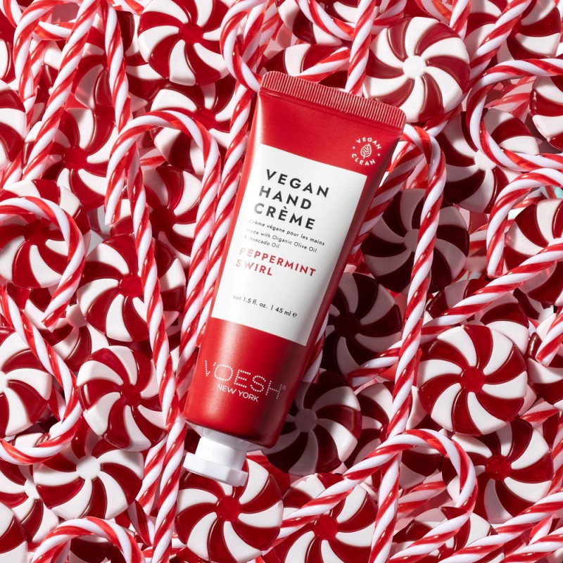 Peppermint Swirl Vegan Hand Crème – Crema Vegana con Menta