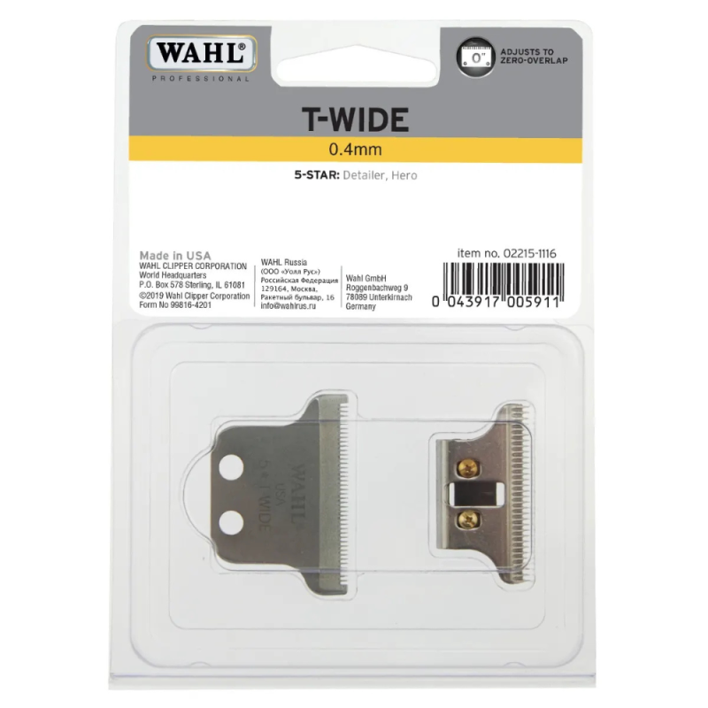 Cuchilla Wahl Detailer T-Wide – Repuesto Original 38 mm