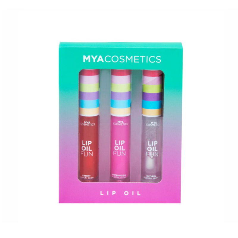 MYA Cosmetics Lip Oil Trio | Set 3 Aceites Labiales Glossin Glow