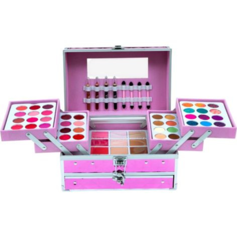 MYA Professional Pink | Maletín de maquillaje con 100 productos