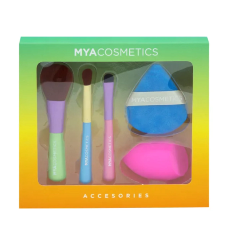 Set Brochas y Esponjas MYA Cosmetics | Kit de Maquillaje Completo