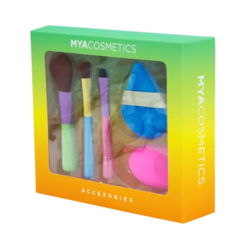 Set Brochas y Esponjas MYA Cosmetics | Kit de Maquillaje Completo