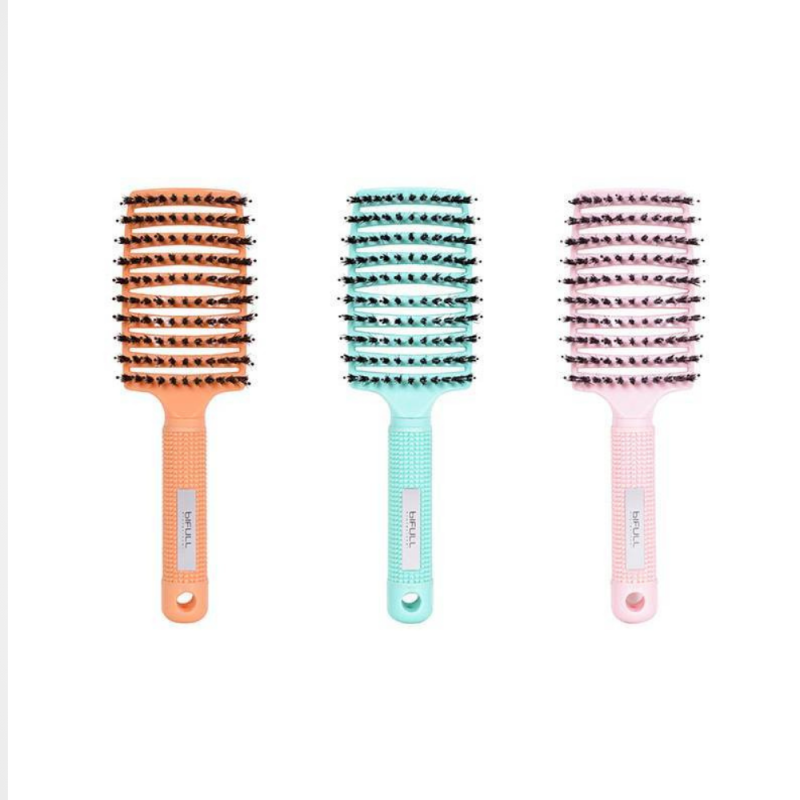 Cepillo Total Brush Rosa | Antifrizz Cerdas de Jabalí y Nylon