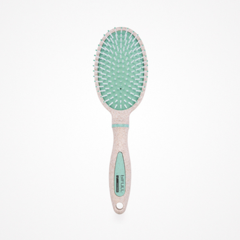 Cepillo BioOval Beige · Biodegradable y Antiencrespamiento