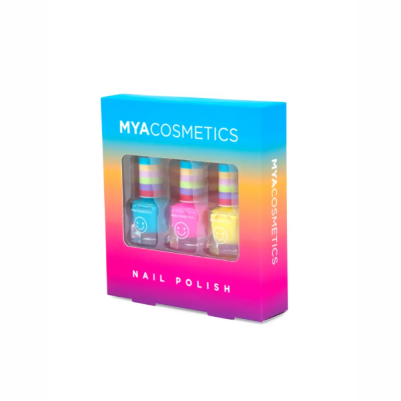Set Esmaltes de Uñas MYA Cosmetics · Colores Divertidos y Seguros