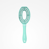 Cepillo Ovalado Saturno Turquesa – Jabalí y Nylon Antifrizz