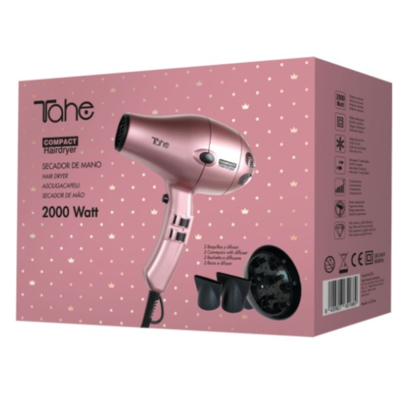 Secador Tahe Compact 2000W | Profesional, Ligero y Compacto