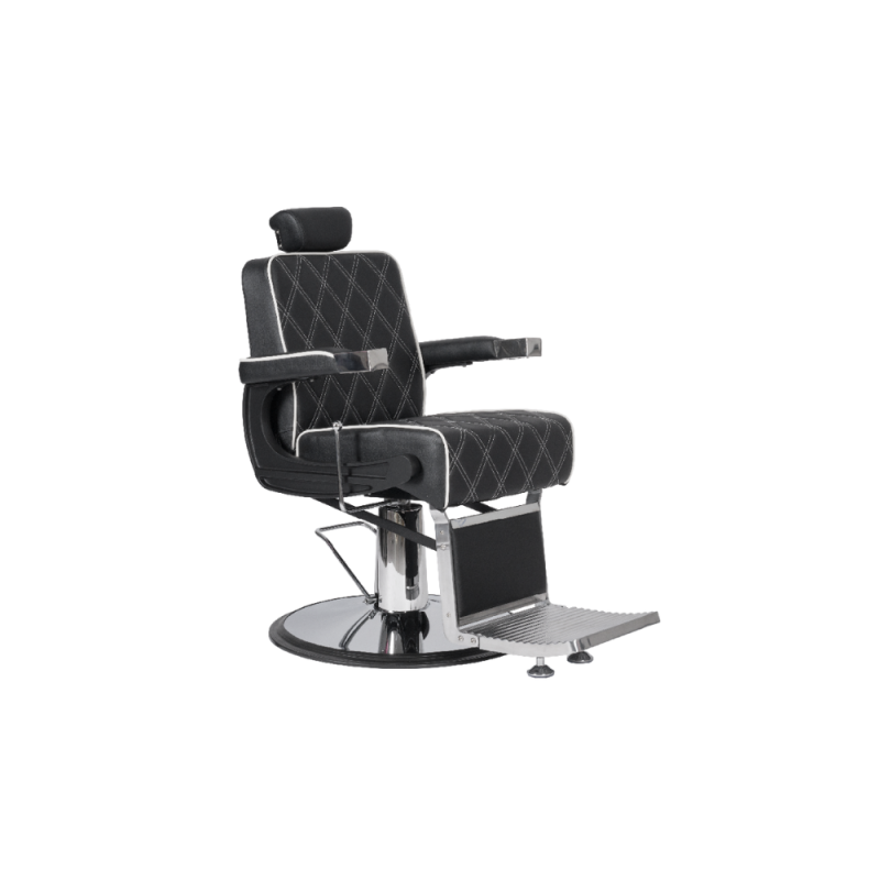 Sillón de Barbería TEMPLE Black · Profesional y Reclinable