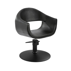 Silla de Peluquería GLAM Black · Base Redonda · Profesional