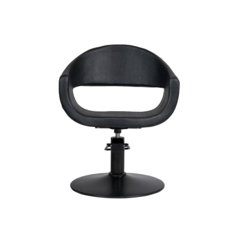 Silla de Peluquería GLAM Black · Base Redonda · Profesional