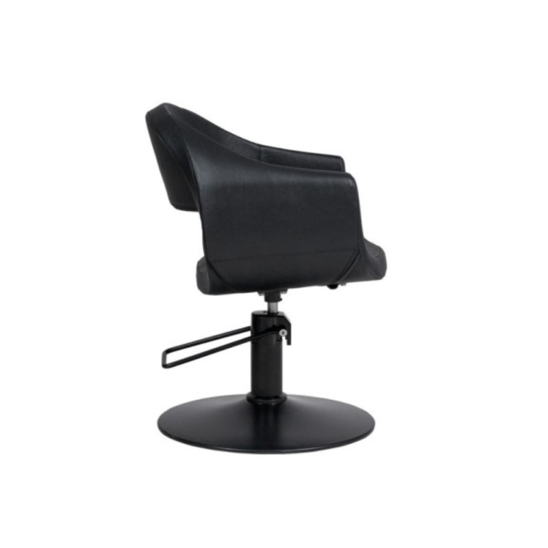 Silla de Peluquería GLAM Black · Base Redonda · Profesional