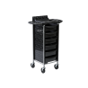 Carrito de Peluquería KEEP Black · Trolley Profesional con 6 Bandejas