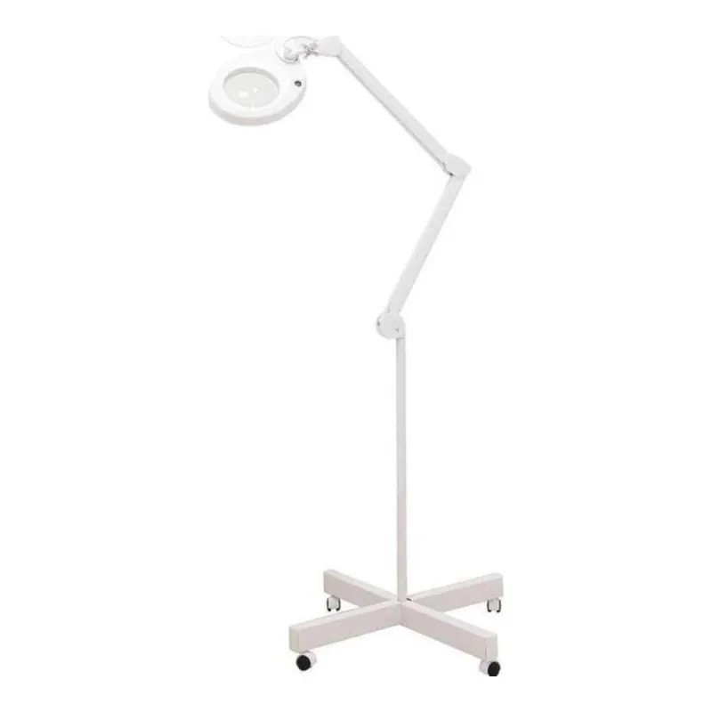 Lámpara lupa LED 5 dioptrías con base y brazo articulado