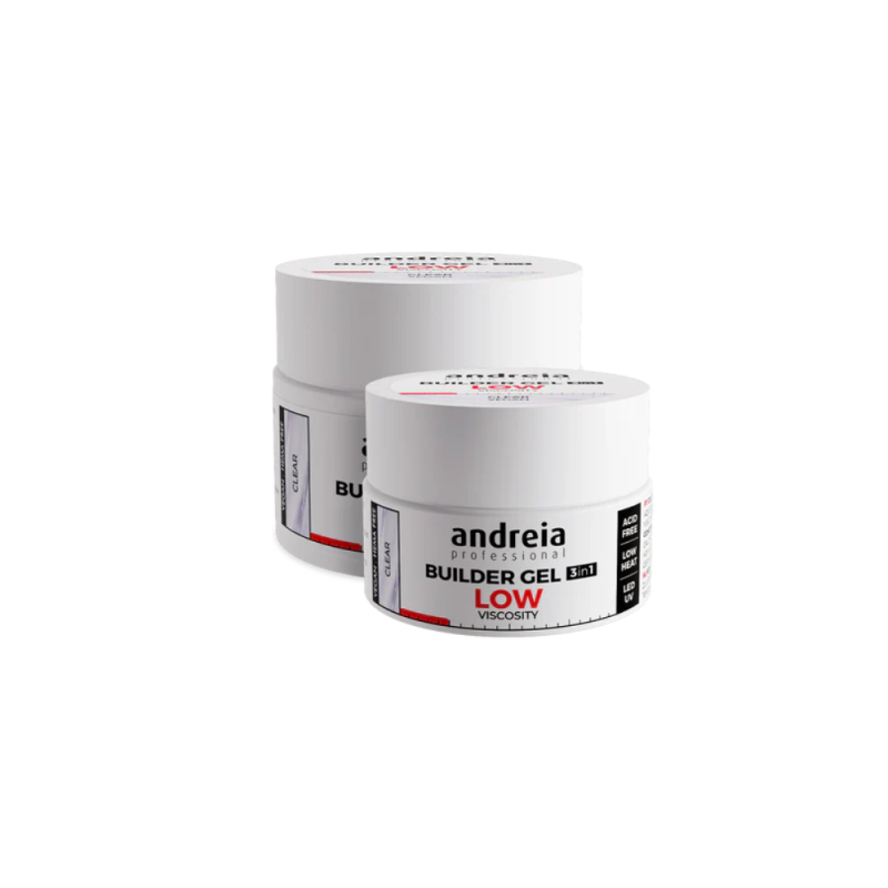 Builder Gel 3 in 1 Clear – Gel constructor baja viscosidad sin ácido