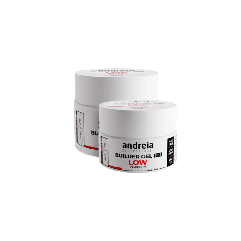 Builder Gel 3 in 1 Soft White – Gel Constructor de Baja Viscosidad