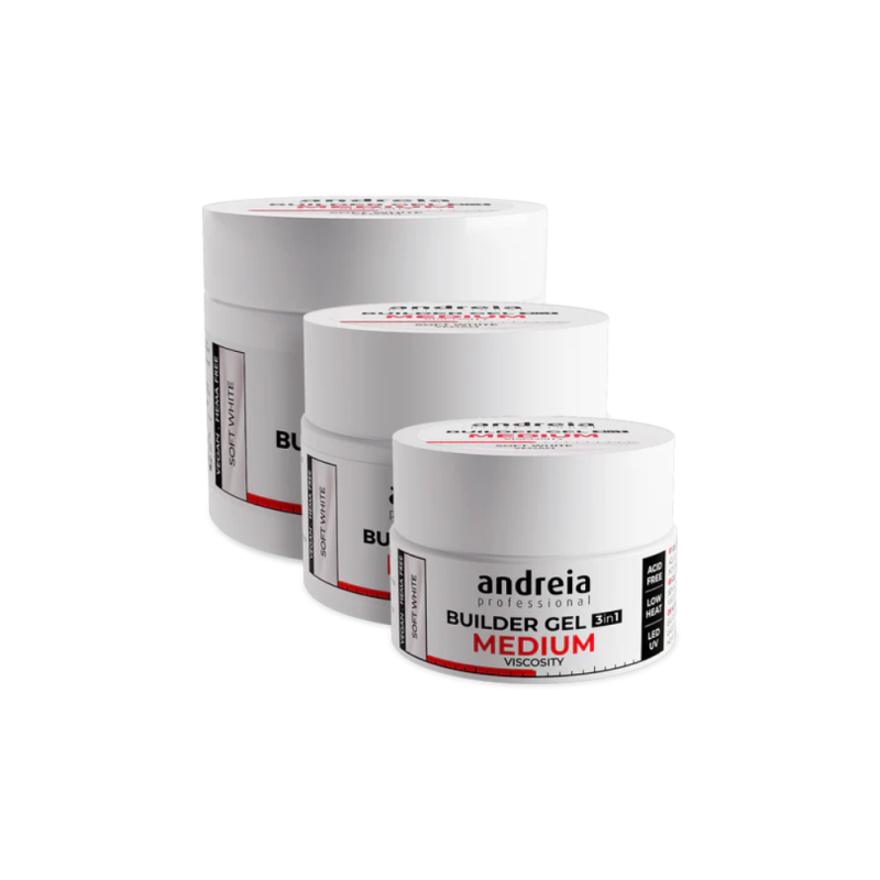 Builder Gel 3 in 1 Soft White – Gel constructor viscosidad media