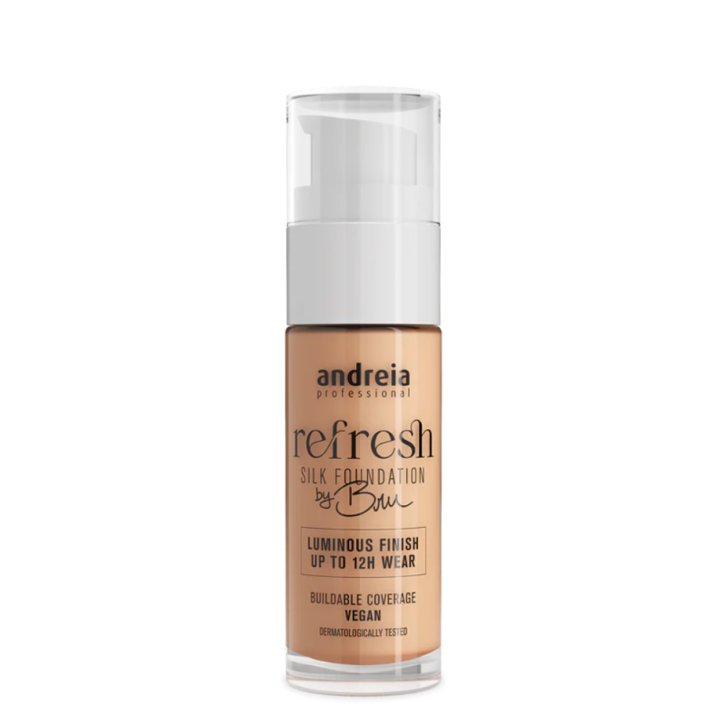 Refresh Silk Foundation by Bru Crème | Base Vegana Lumínica