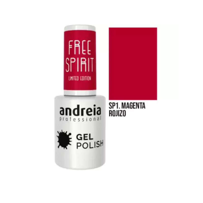 Andreia Gel Polish Free Spirit SP1 Magenta Rojizo 10,5 ml