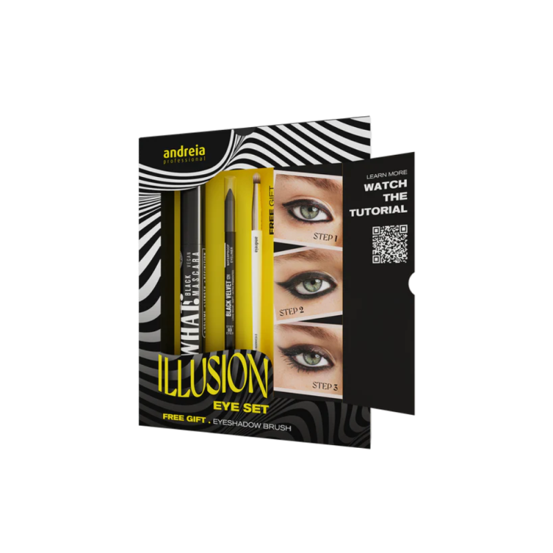 Illusion Eye Set – Máscara, Eyeliner Waterproof y Pincel