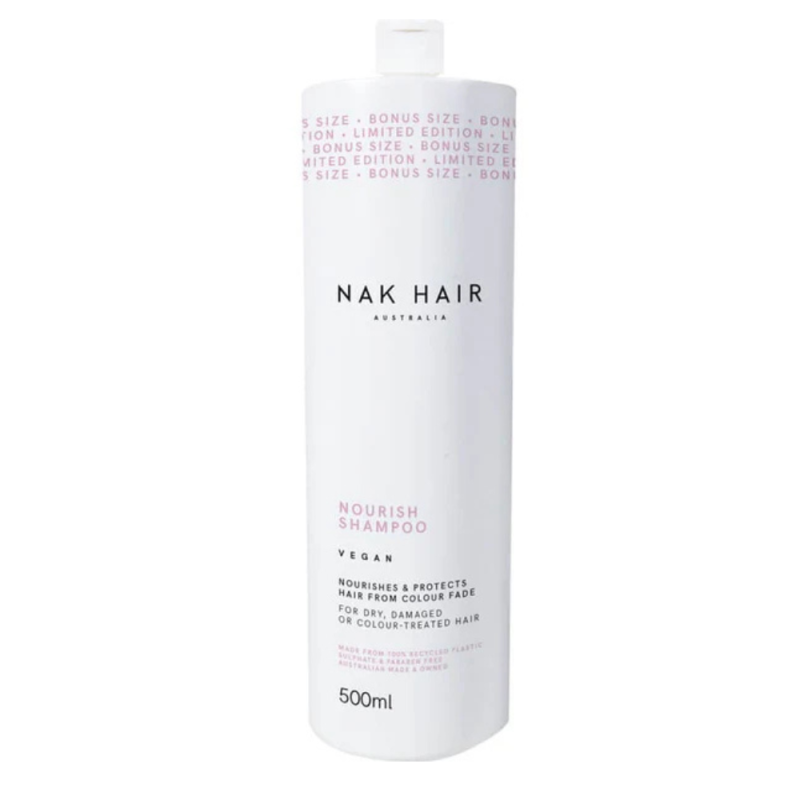 NAK Nourish Shampoo 500ml – Champú para Cabello Seco y Teñido