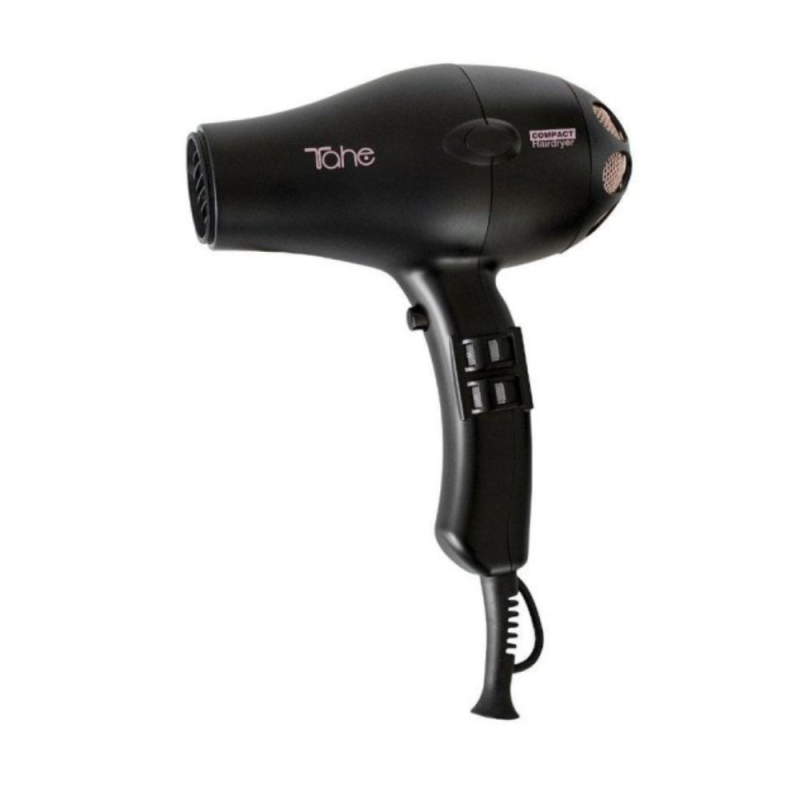 Secador TAHE Compact Negro 2000W Profesional con Difusor