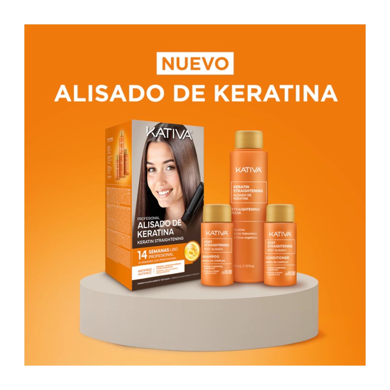 Kit de Alisado Brasileño Vegano Kativa | Liso Perfecto con Ácido Hialurónico
