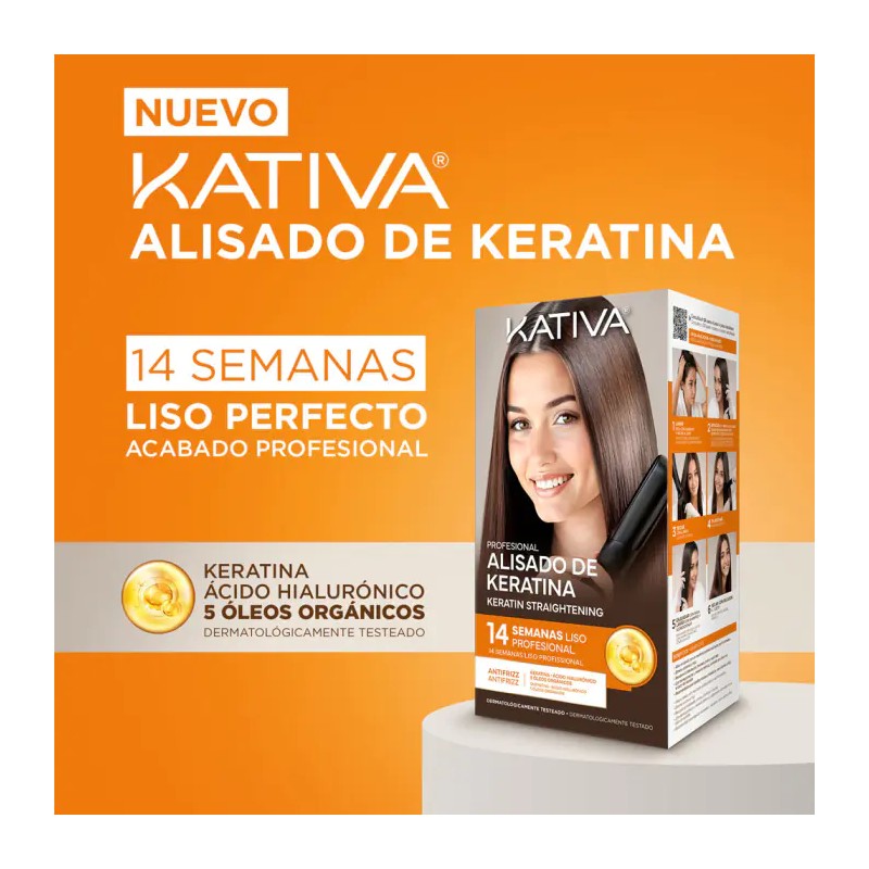 Kit de Alisado Brasileño Vegano Kativa | Liso Perfecto con Ácido Hialurónico