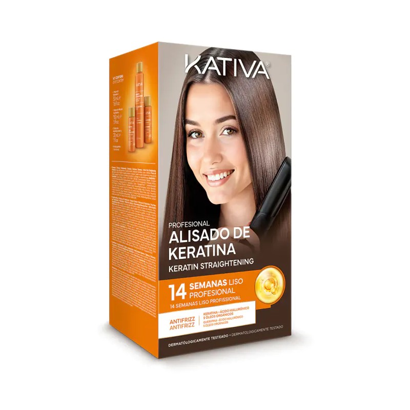 Kit de Alisado Brasileño Vegano Kativa | Liso Perfecto con Ácido Hialurónico