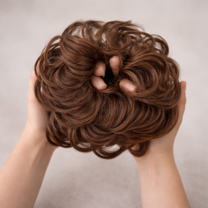 Coletero de Fibra Capilar Lila - Elegance Hair Extensions