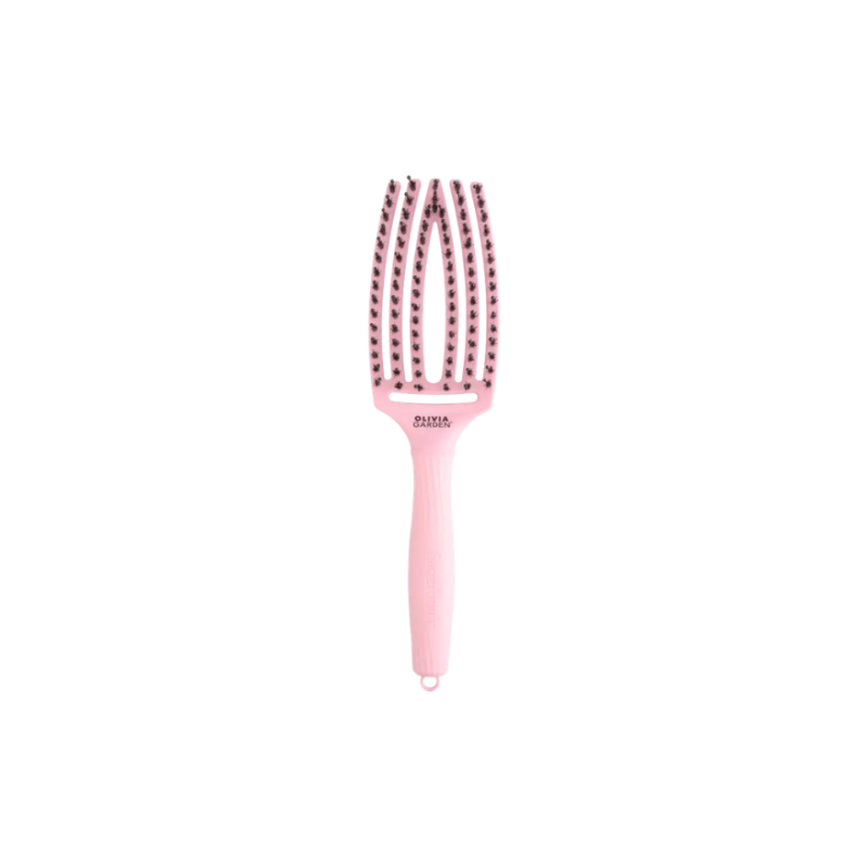 Olivia Garden Fingerbrush Boar & Nylon Think Pink 2025 Display 8 Unidades
