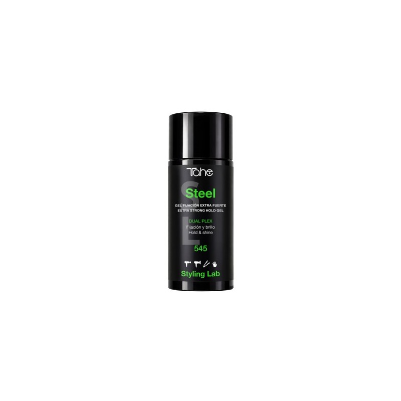 Steel 545 Styling Lab – Gel de Fijación Extra Fuerte con Brillo 100 ml