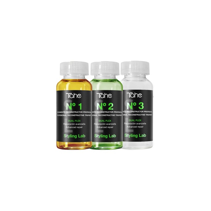 Hair Cure Treatment DUAL PLEX Styling Lab– Tratamiento Reconstructor Profesional 18 x 20 ml