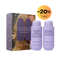 NAK Hair Blonde Plus Duo – Pack Matizador para Cabellos Rubios, Grises y Decolorados