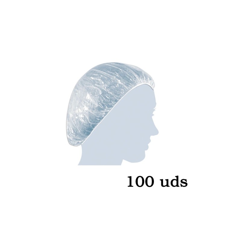 Gorros Transparentes Desechables Giubra – Pack de 100 Unidades