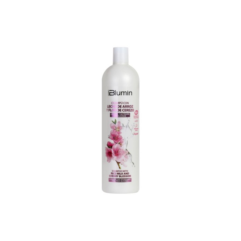 Blumin Champú Suavizante con Leche de Arroz y Flor de Cerezo
