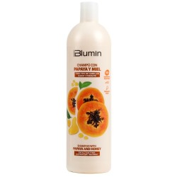 Champú efecto sedoso y ultrabrillo. Papaya y miel Blumin 1 litro
