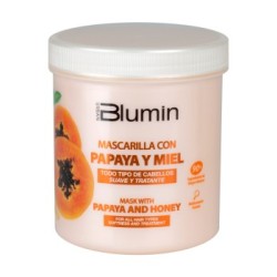 Blumin Mascarilla reparadora con Papaya y Miel.Cabello suelto y suave