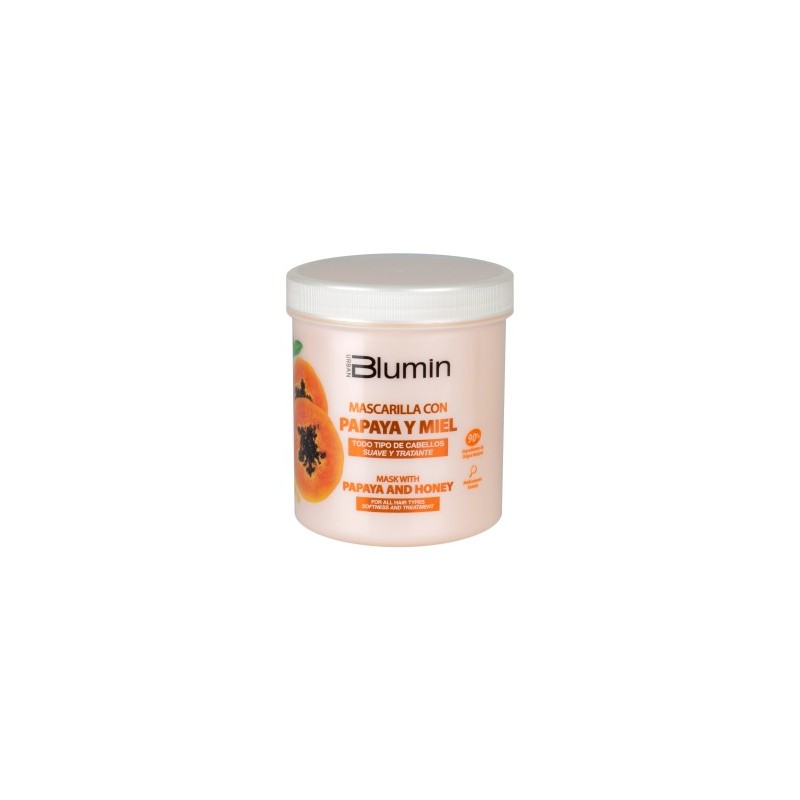 Blumin Mascarilla reparadora con Papaya y Miel.Cabello suelto y suave