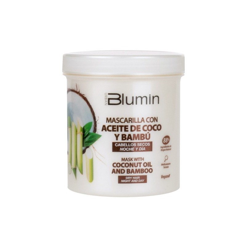 Mascarilla capilar nutrición profunda. Coco y bambú orgánico 700 ml Blumin