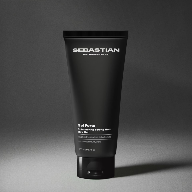Sebastian Professional Gel Forte – Gel de Fijación Fuerte con Brillo 200 ml