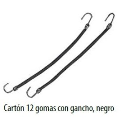 GOMA CON GANCHO NEGRO